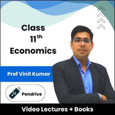Class 11th Economics Video Lectures by Prof Vinit Kumar (Pendrive)